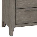 Scott Living Home Griffith Two Drawer Nightstand Gray with Light Wood Finish P367DJ140 Pulaski Furniture