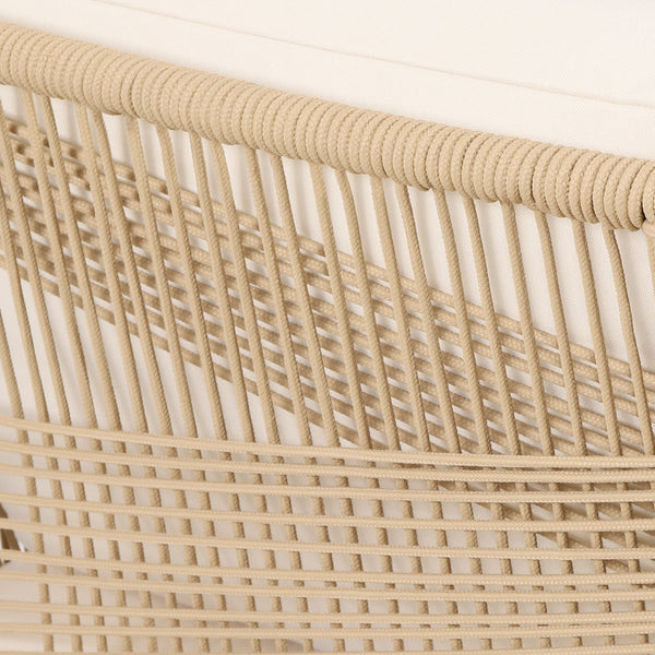English Elm Christopher Knight Home® - ANNISA Teak Club Chair with Intricate Rope Weave, Weather-Resistant Acacia Wood Accent Seating, 28"W 72374.00LBGE