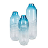 Indigo Ink Artisan Glass Vases - Set of 3