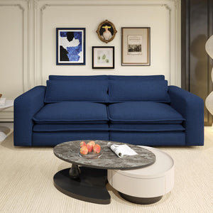 English Elm 93" King Size Sleeper Sofa Bed - 3-In-1 Convertible Chaise Lounge With Teddy Fabric & Pillows! W1885S00163