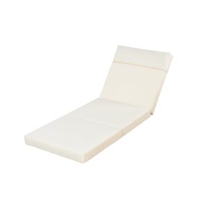 English Elm Christopher Knight Home® - Lounge Chaise Set With Adjustable Headrest - Durable Acacia Wood & Water-Resistant Cushions (Beige) N770P272405T_N770P285267B