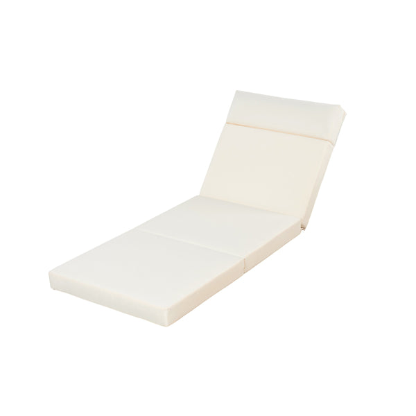 English Elm Christopher Knight Home® - Lounge Chaise Set With Adjustable Headrest - Durable Acacia Wood & Water-Resistant Cushions (Beige) N770P272405T_N770P285267B