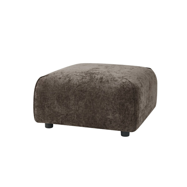 English Elm Plush Square Ottoman with High-density Padding for Living Room Seating and Footrest Use N767P399472R
