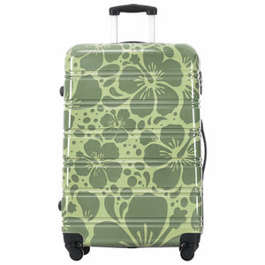 English Elm Hardshell Polycarbonate Luggage Set Three Piece Tsa Lock Spinner Travel Suitcases Green N732P306618F