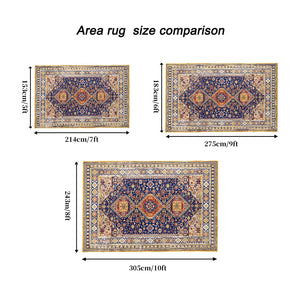 English Elm Area Rug 8X10 Vintage Bohemia Persian-Inspired Non-Slip Washable Rug For Living Room & Bedroom W2907P265139