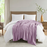 Madison Park Liquid Cotton Casual Blanket MP51N-6027 Lilac