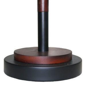 English Elm Ashcroft Furniture - High Quality Hotel Modern Umbrella Table Lamp - Walnut Base, Black Shade - Stylish Lighting For Any Space B183P315126