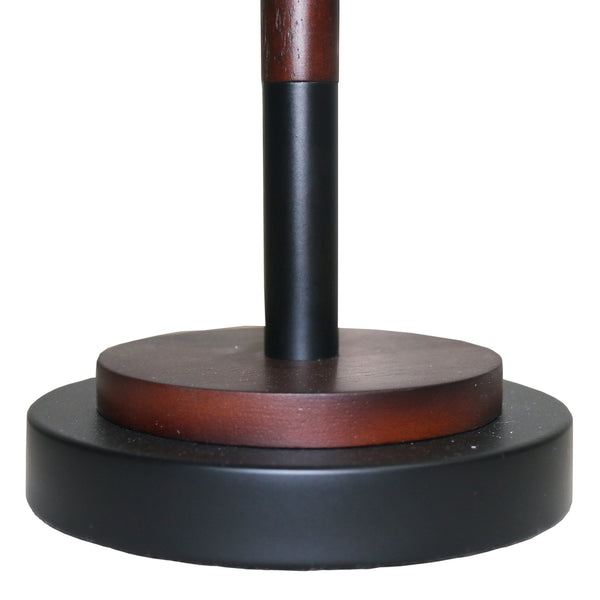 English Elm Ashcroft Furniture - High Quality Hotel Modern Umbrella Table Lamp - Walnut Base, Black Shade - Stylish Lighting For Any Space B183P315126