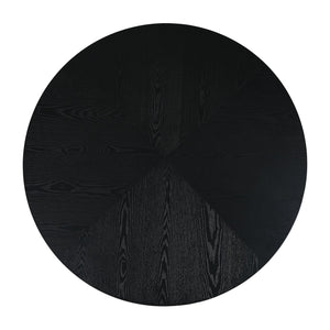 English Elm Christopher Knight Home® - 47.25" Round Pedestal Dining Table – Stylish Black Finish For Versatile Dining And Display Use N771P358147H_N771P358148H