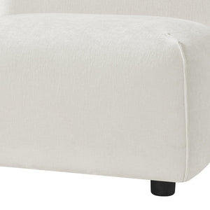 English Elm Modern Curved Accent Chair Plush Cloud Cushioning Sculptural Form for Any Room N767P399471B