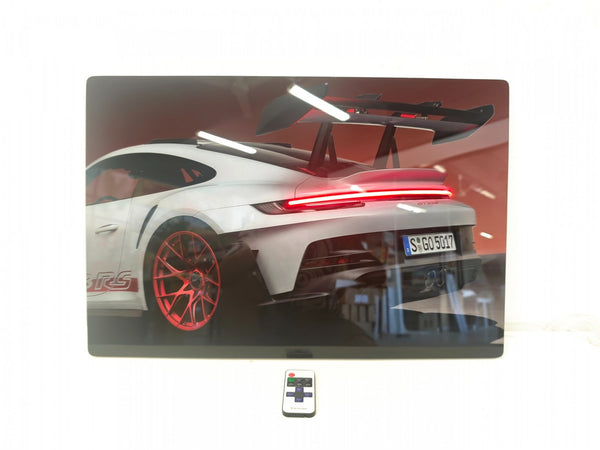English Elm 24X16 Inches Sports Car Led Wall Art – Illuminated Acrylic Picture With Remote For Modern Decor T3976P383255