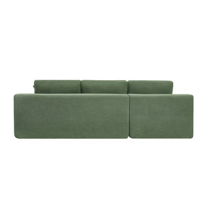 English Elm Cloud Sectional Sofa High Density Foam Deep Seat Upholstered Modern Living Room W5568S00005