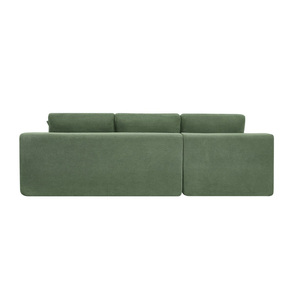 English Elm Cloud Sectional Sofa High Density Foam Deep Seat Upholstered Modern Living Room W5568S00005