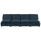 English Elm Double-Layer Cushion Modular Sofa, Freely Combinable, 4-Seater With Storage Function, Includes 4 Soft Cushions, Perfect For Living Rooms, Offices, and Apartments