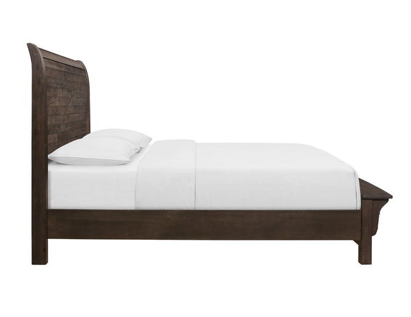 English Elm Wallace & Bay - Brown Queen Sleigh Bed – Rustic Charm Meets Modern Durability For Effortless Bedroom Elegance! B2709S00010-GIGA