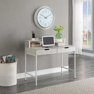 OSP Home Furnishings Contempo 40" Desk White Oak