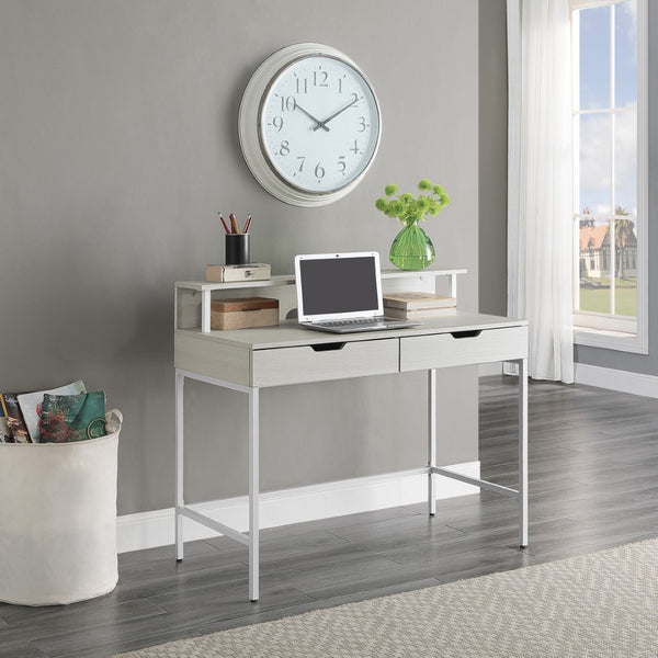 OSP Home Furnishings Contempo 40" Desk White Oak