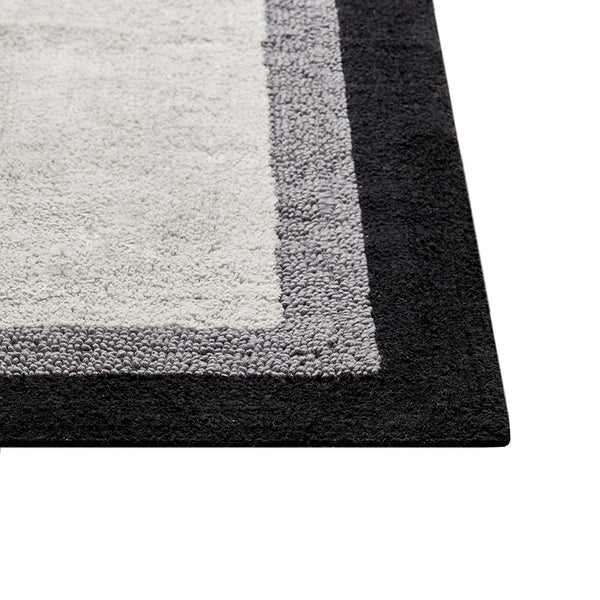 JLA Home Madison Park - Cotton Plush Tufted Bath Rug — Soft, Absorbent Spa-Like Comfort with Machine Washable, Non-Slip Backing Black MP72-1558