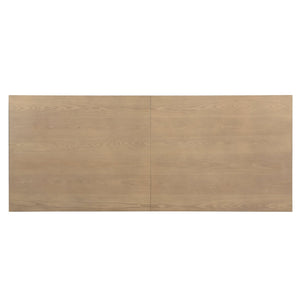 English Elm Christopher Knight Home® - 95 Modern Solid Wood Dining Table with U-Shaped Trestle Base Seats 8, Sleek Rectangular Design Natural Ash N771P195513A