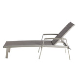 Christopher Knight Home® - Noble House - Oxton Outdoor Mesh And Aluminum Chaise Lounge - Set Of 2