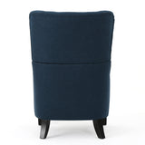 Christopher Knight Home® - Noble House - Quentin Navy Blue Fabric Sofa Chair