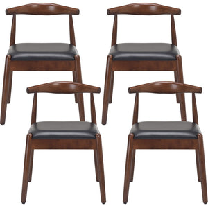 English Elm Weave Dining Chairs Set Of 2 - Mid-Century Modern Oak Frame With Handwoven Seat For Stylish Dining T3623P371954-GIGA