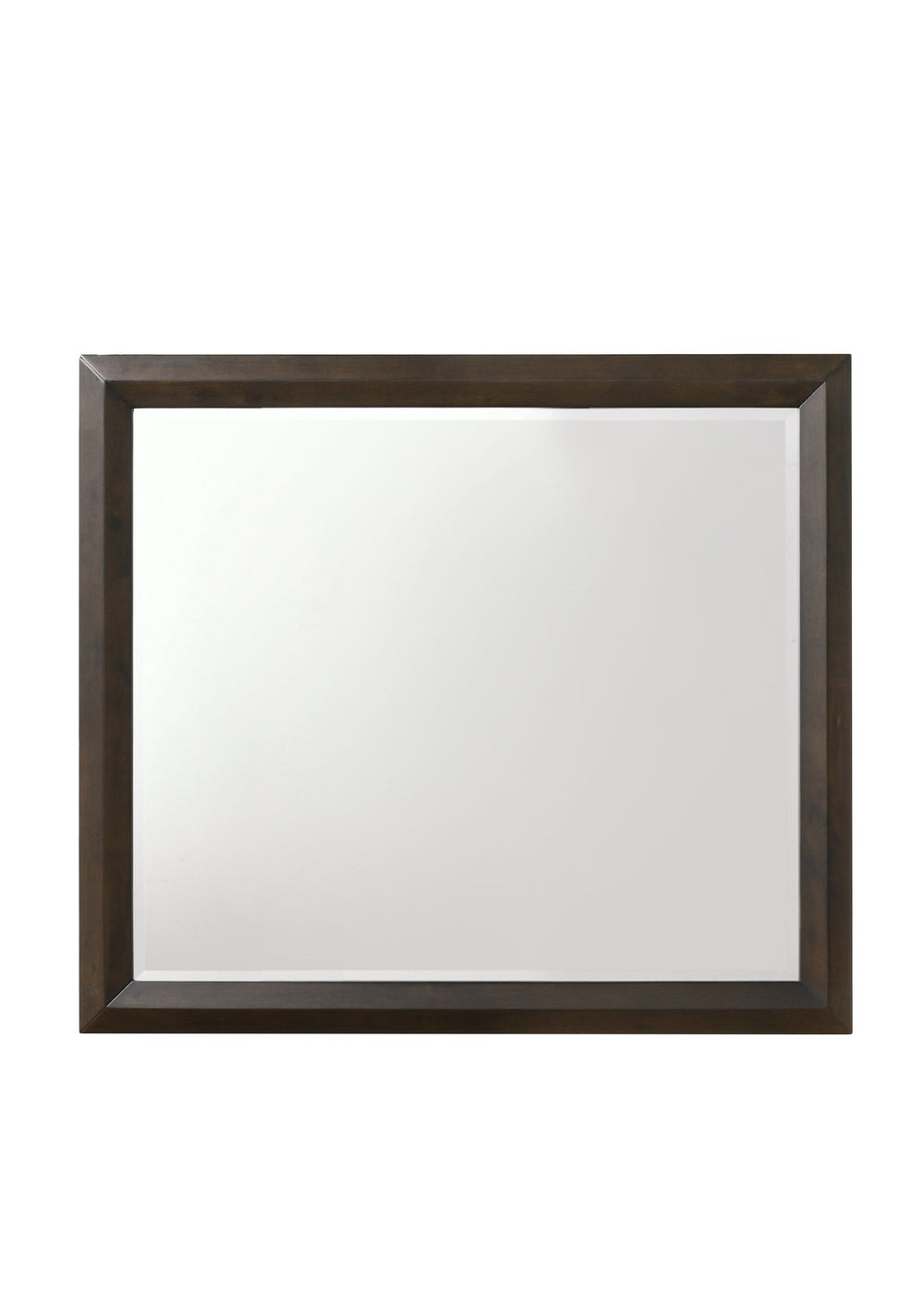 English Elm Merveille Espresso Finish Mirror with Beveled Edge Frame, Sleek Rectangular Wall Mirror for Modern Décor B2726P257385