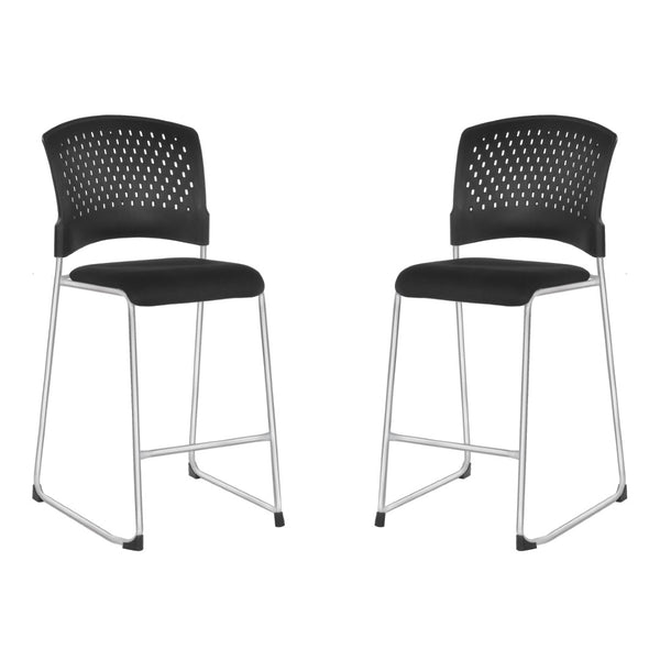 OSP Home Furnishings Tall Stackable Office Visitor Chairs Ergonomic Commercial Seating for Reception Areas 2/Ctn 88657C2-30