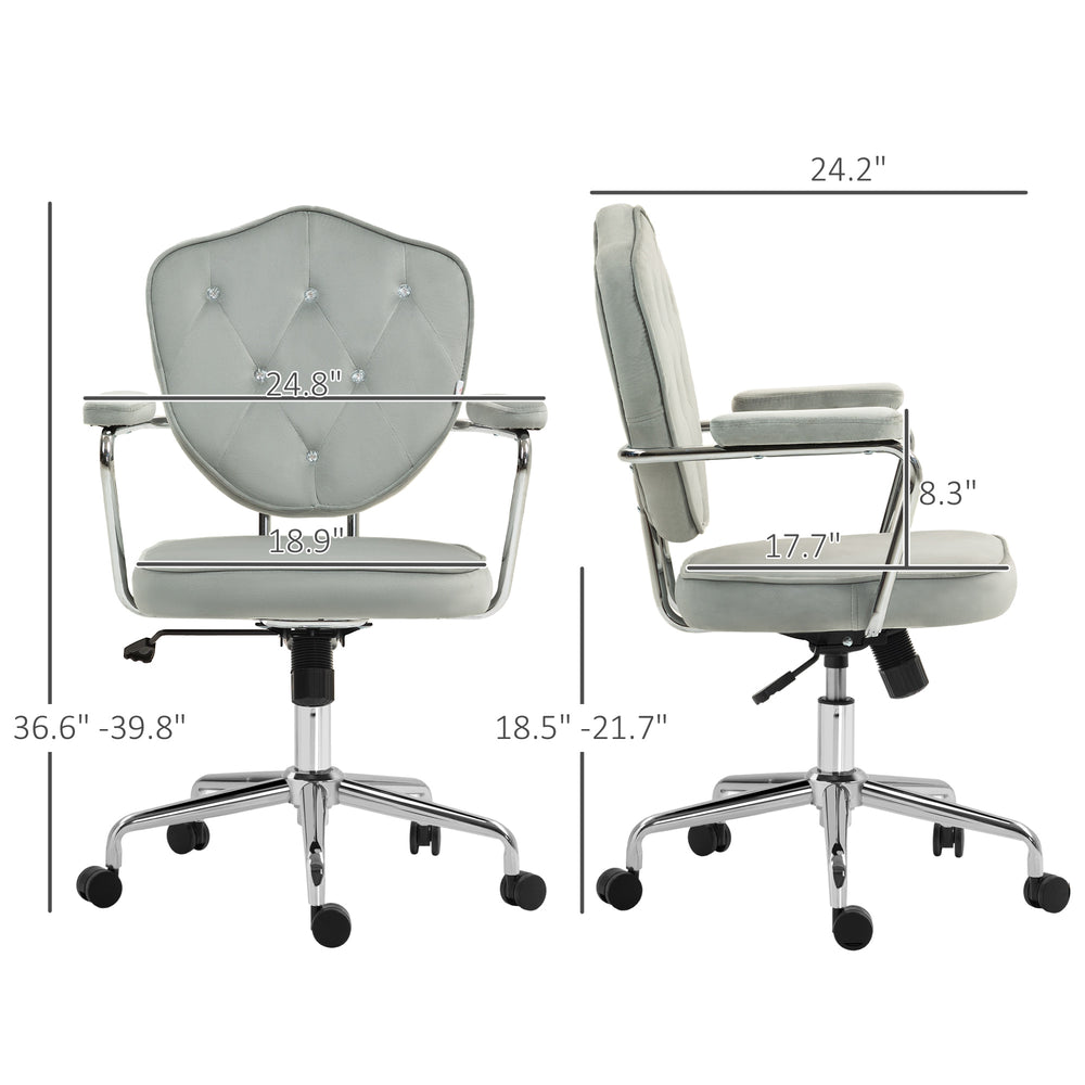 English Elm Office Chair Retro Low Back Microfiber Seating with Tilt and Pneumatic Height Adjust T3971P409100