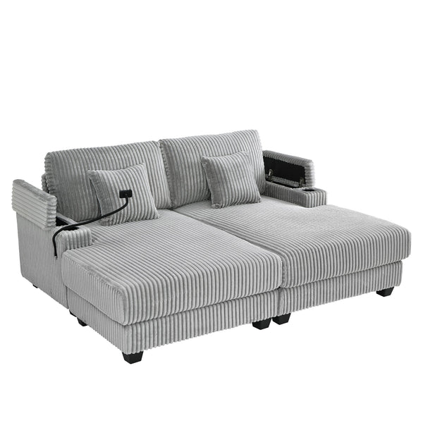 English Elm Swivel Barrel Accent Chair Chenille Tufted Round Club Seat for Living Room Lounge Grey N719S002270E
