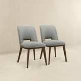 English Elm Ashcroft Furniture - Blake Light Grey Fabric Dining Chair (Set Of 2)