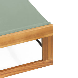 English Elm Christopher Knight Home® - MIA Acacia Wood Chaise Lounge with Breathable Textilene Mesh Seating for Cool, Durable Outdoor Relaxing Mint Green,Teak 50.5 L x 27.5 W x 17.25 H N776P301495M