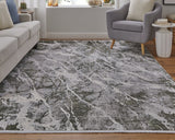 Feizy Rugs Cadiz Abstract Watercolor Rug – Modern Bohemian Design Inspired By Cadiz, Spain's Poetic Colors Gray,Green,Taupe Viscose,Acrylic 86639n6fgrnivyj20