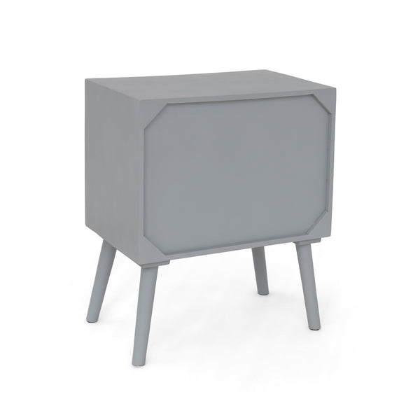 English Elm Christopher Knight Home® - MANGO Mid-Century 2-Drawer Accent Cabinet with Mango Wood Fronts, KD Legs, Natural Finish, 20"W 66674.00