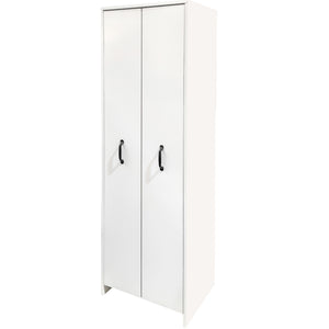 English Elm Bookcase Tower with Pull Out Hidden Shelves on Wheels for Office or Bedroom W331P379776