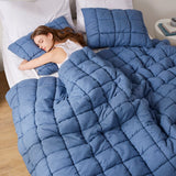 Intelligent Design Dream Puff Casual Down Alternative Comforter Set ID10-2312 Navy