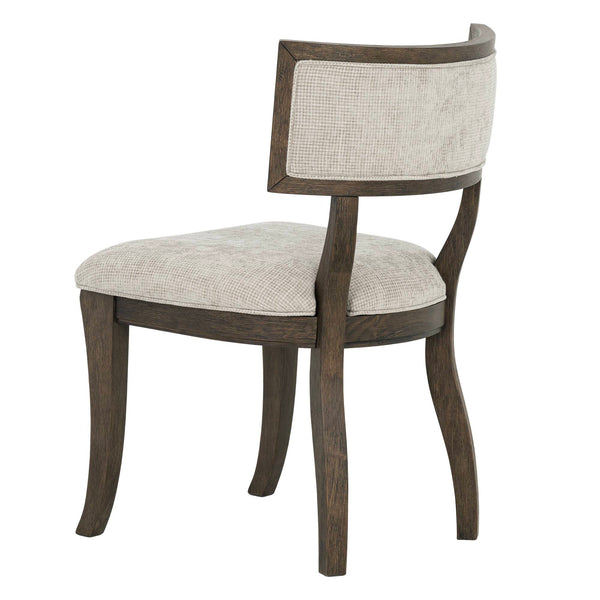 English Elm Marie Upholstered Dining Chairs Set of 2 - Solid Rubberwood Frame, Aged Brown Oak Legs, Plush Seat Comfort B035P341163