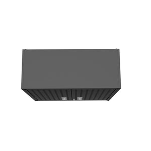 English Elm Floating Wall Mounted Garage Cabinet with Locking Doors and Diamond Texture Exterior Charcoal Grey B365P398222