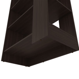English Elm Hatley Five Shelf Open Bookcase Cognac Manufactured Wood for Living Room Display B092P390624