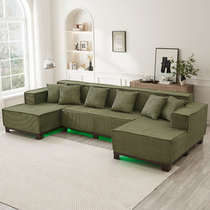 English Elm Swivel Barrel Accent Chair Chenille Tufted Round Club Seat for Living Room Lounge Green N719S002220F