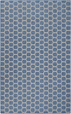 Nourison Reversible Indoor Outdoor RVB01 Machine Made Loom-woven Borderless Design Indoor/Outdoor Modern Outdoor Rug Blue, Blue 89% Polypropylene,11% Polyester 99446974037