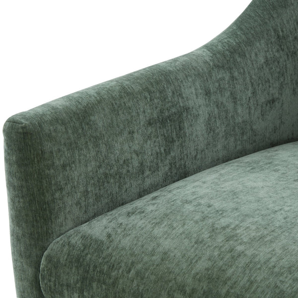 English Elm Luisa Swivel Accent Chair Skirted Tailored Silhouette for Formal Living Rooms Green B050P451387