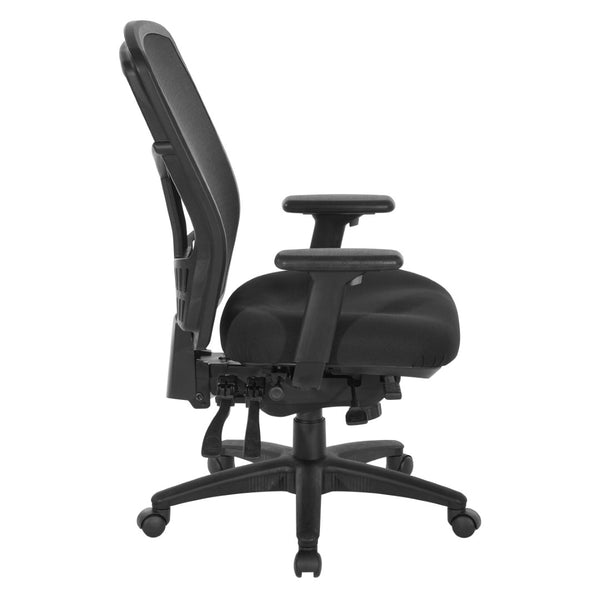 OSP Home Furnishings Progrid® High Back Mesh Office Chair with Lumbar Support and Pneumatic Seat Adjustment 92892-30