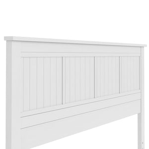 English Elm Wilton Window Pane King Headboard - Classic White Farmhouse Style, Durable Design For Modern Décor B050P395277-GIGA