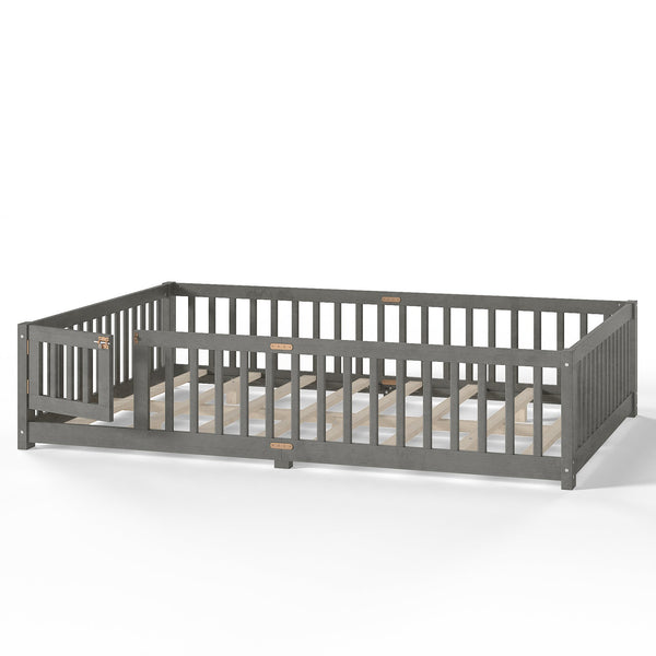 English Elm Twin Xl White Iron Loft Bed with Guardrails and Ladder for Dorm or Teen Room W1580P433579