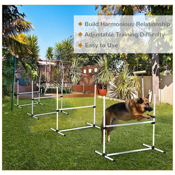 English Elm PawHut Heavy Duty 43" Steel Dog Crate with Wheels, Removable Tray, Top Access & Foldable Bowl Holder White W2225P217626