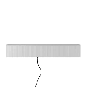 English Elm Floating TV Stand Wall Mounted with 16-Color LED Accent Lights, Modern 69" Floating Cabinet with Ample Storage and Sturdy MDF Build White 74.8 L x 21.46 W x 5.51 H W1321P292557