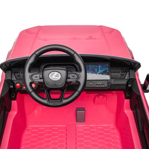 English Elm Lexus Gx550 Two Seat Kids Ride on with 24v Power Remote Control and Suspension Pink W1578P416225