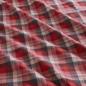 English Elm 4 Pcs Cozy Red Plaid Full Sheet Set - 100% Cotton Flannel For Softness, Warmth & Timeless Style B035P319782