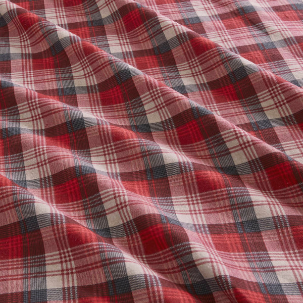 English Elm 4 Pcs Cozy Red Plaid Full Sheet Set - 100% Cotton Flannel For Softness, Warmth & Timeless Style B035P319782